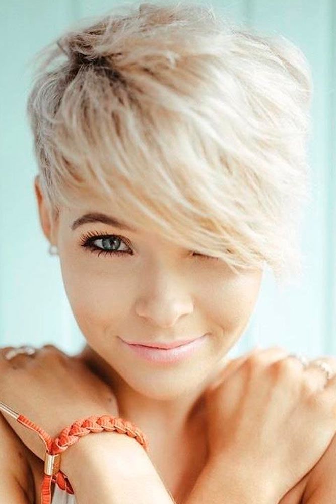 Long Pixie Haircut For Oval Face Shape #ombrehair #pixiehaircut